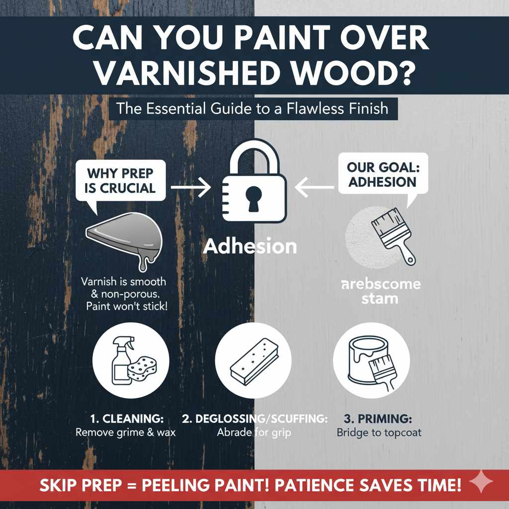 Can You Paint Over Varnished Wood