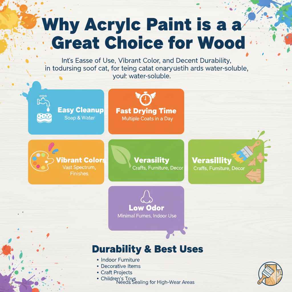 Why Acrylic Paint is a Great Choice for Wood