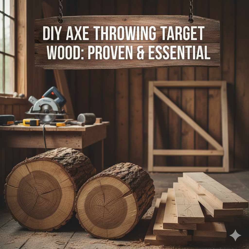 DIY Axe Throwing Target Wood