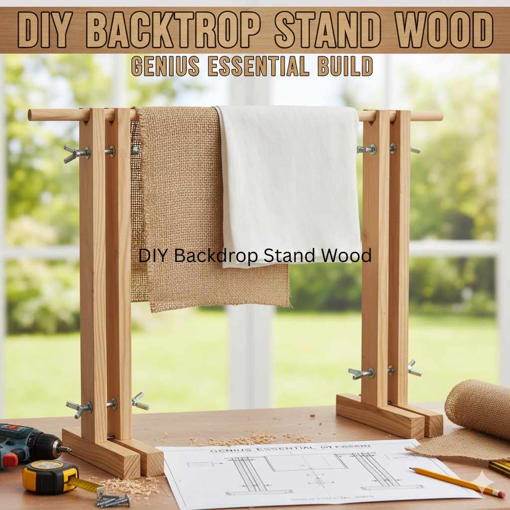DIY Backdrop Stand Wood