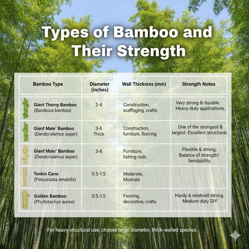 Types of Bamboo and Their Strength