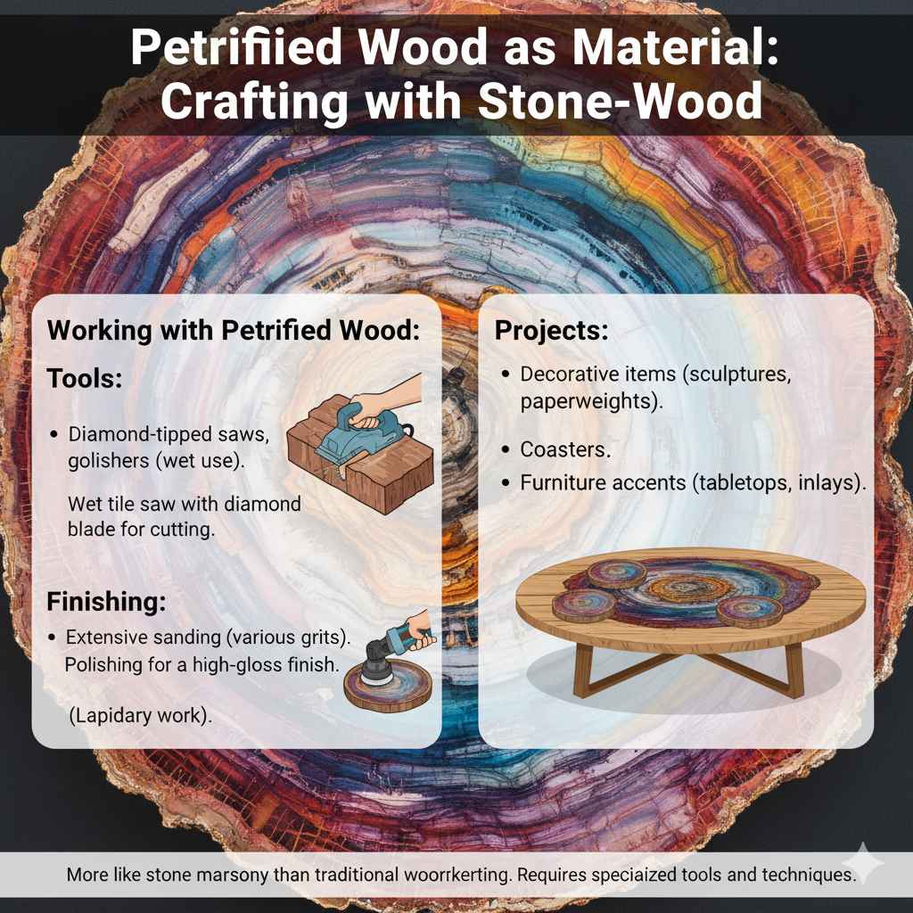 Petrified Wood as a Material