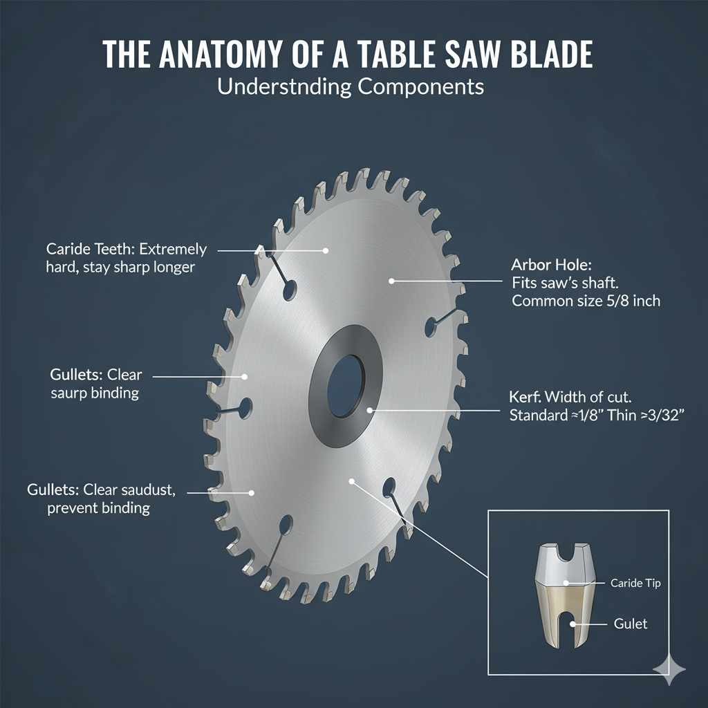 The Anatomy of a Table Saw Blade