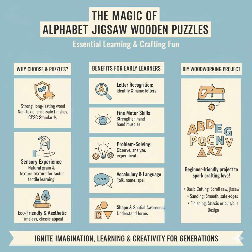 The Magic of Alphabet Jigsaw Wooden Puzzles