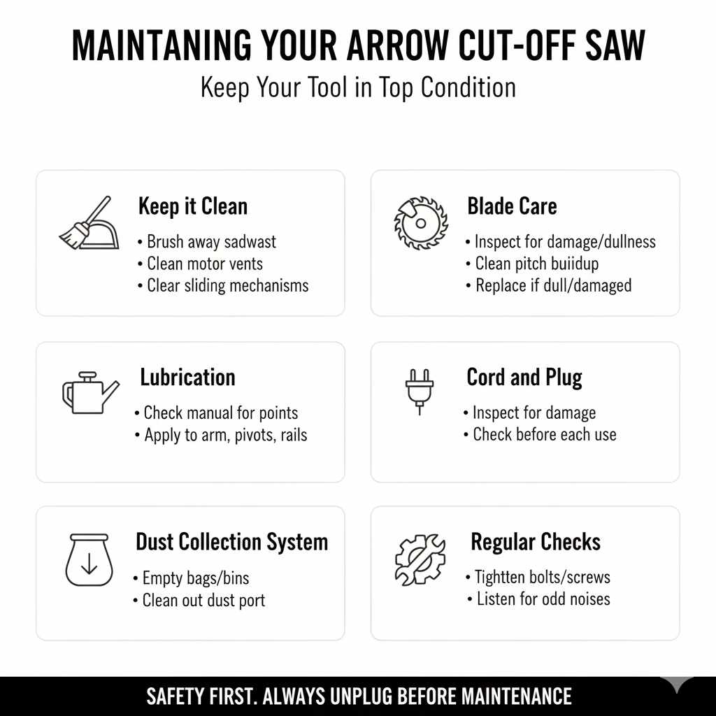 Maintaining Your Arrow Cut Off Saw