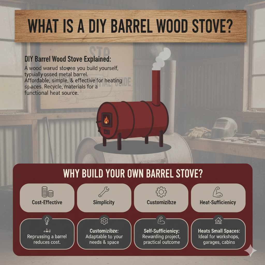 What is a DIY Barrel Wood Stove