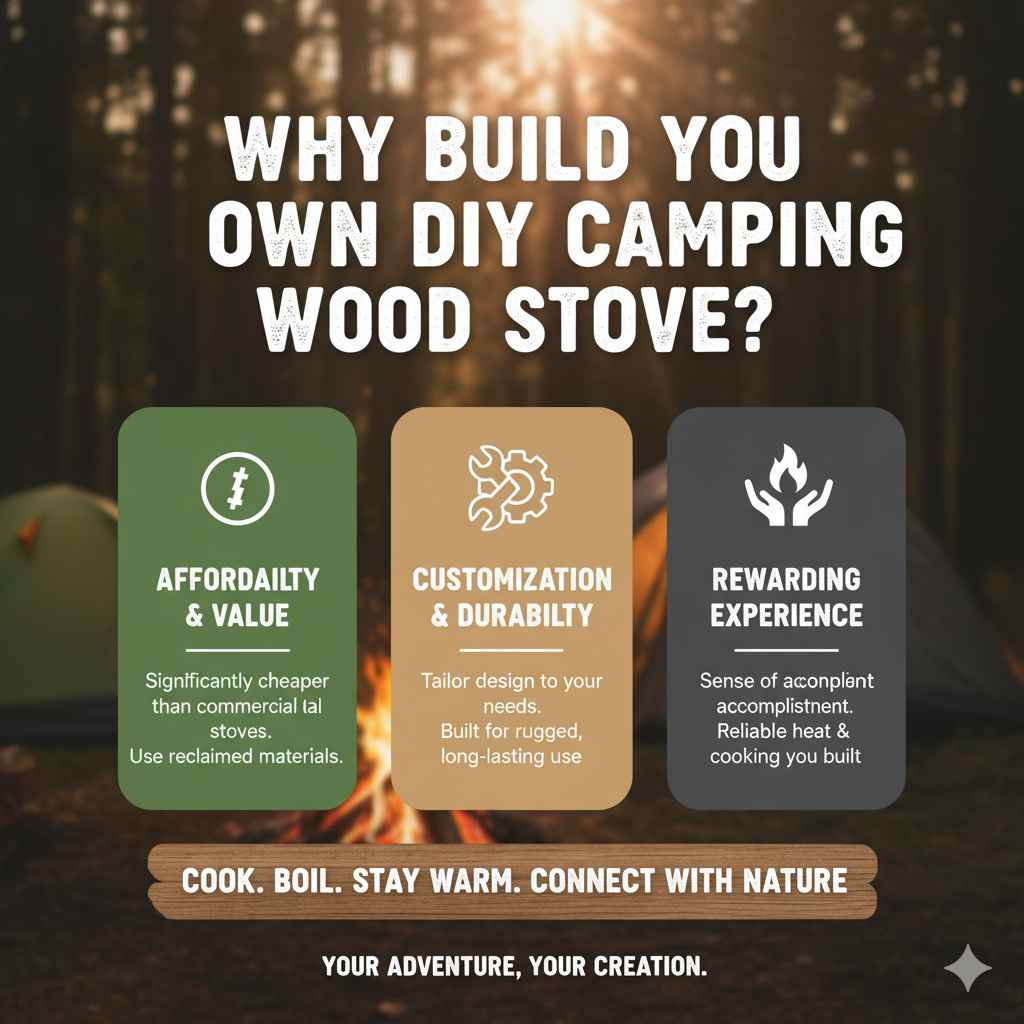 Why Build Your Own DIY Camping Wood Stove?