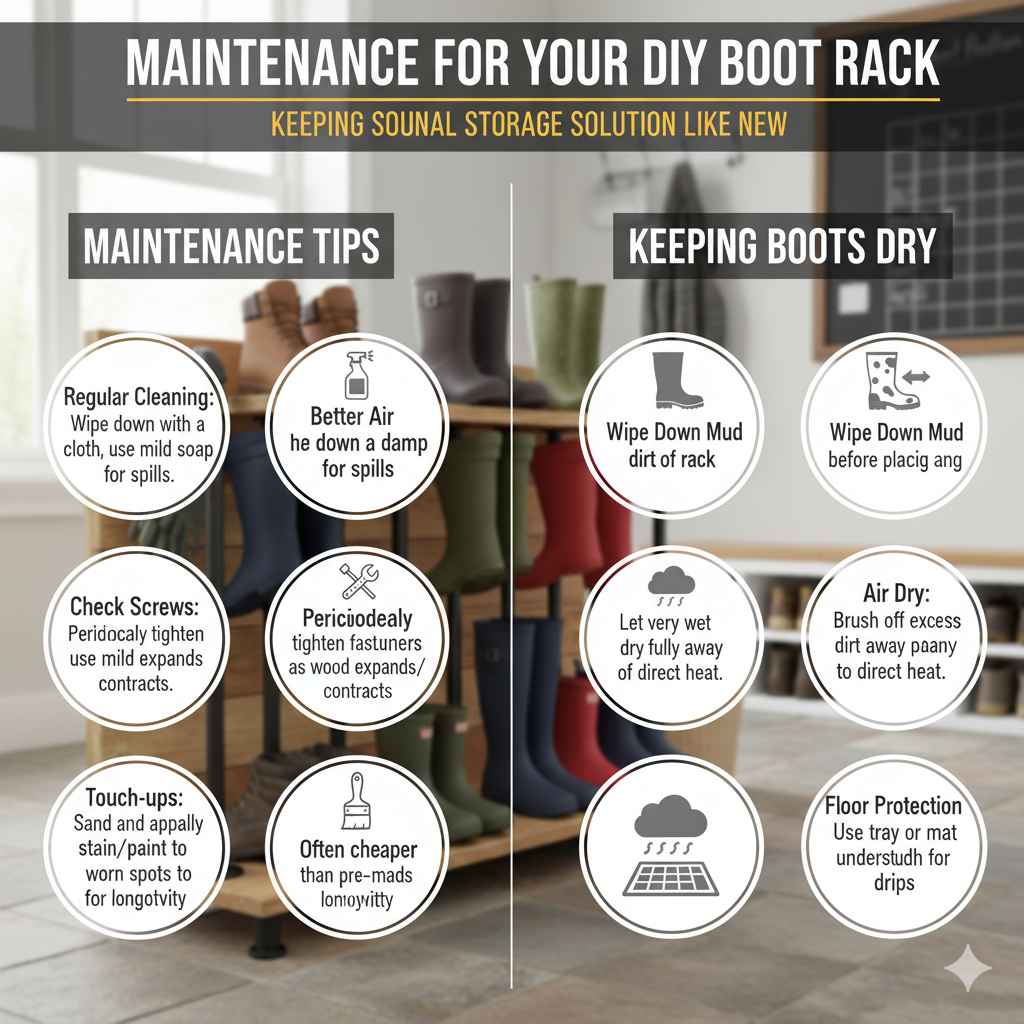Maintenance for Your DIY Boot Rack