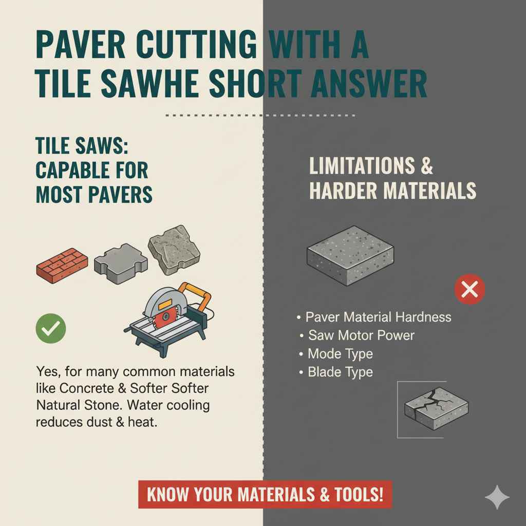 Can You Cut Pavers With a Tile Saw