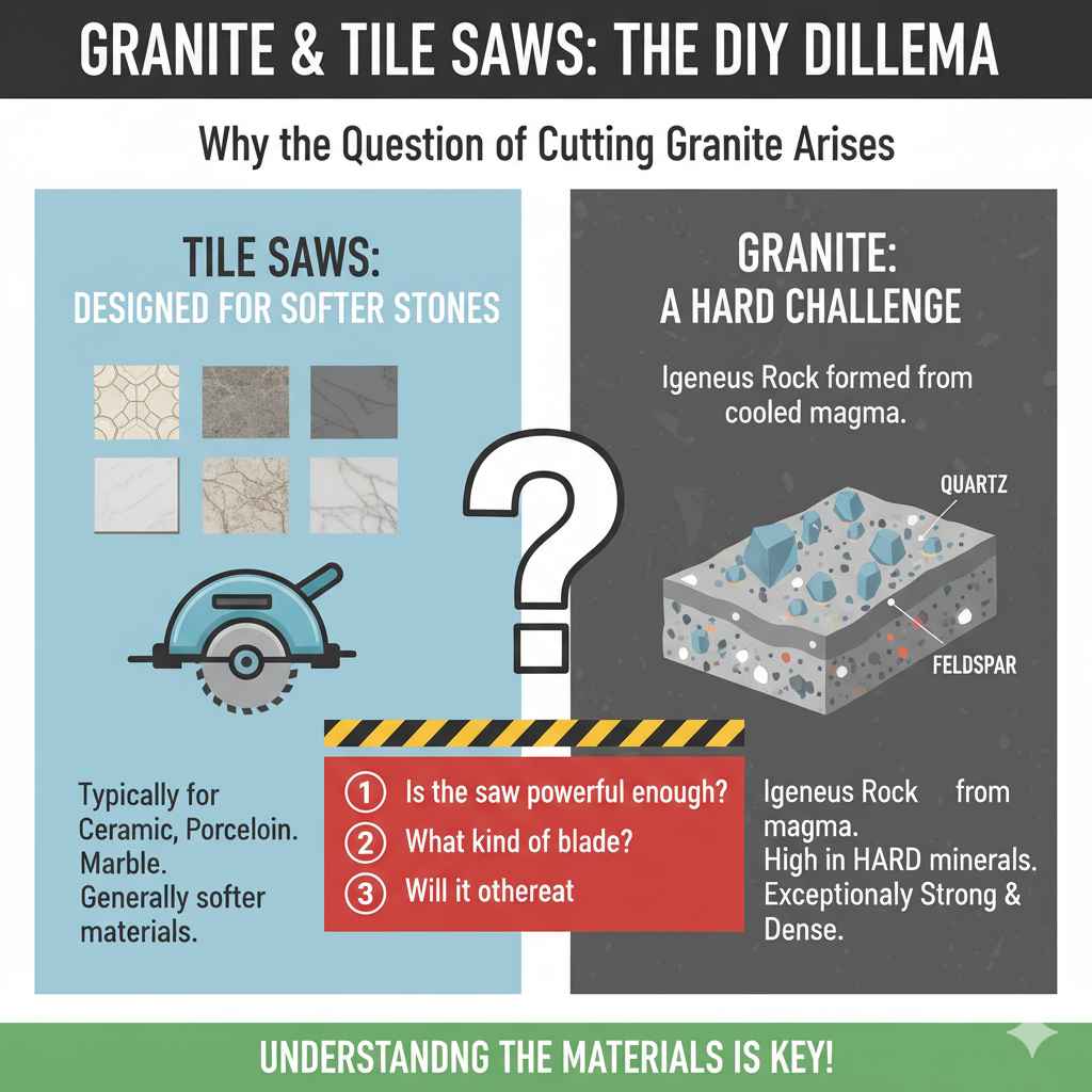 Why the Question of Cutting Granite with a Tile Saw Arises