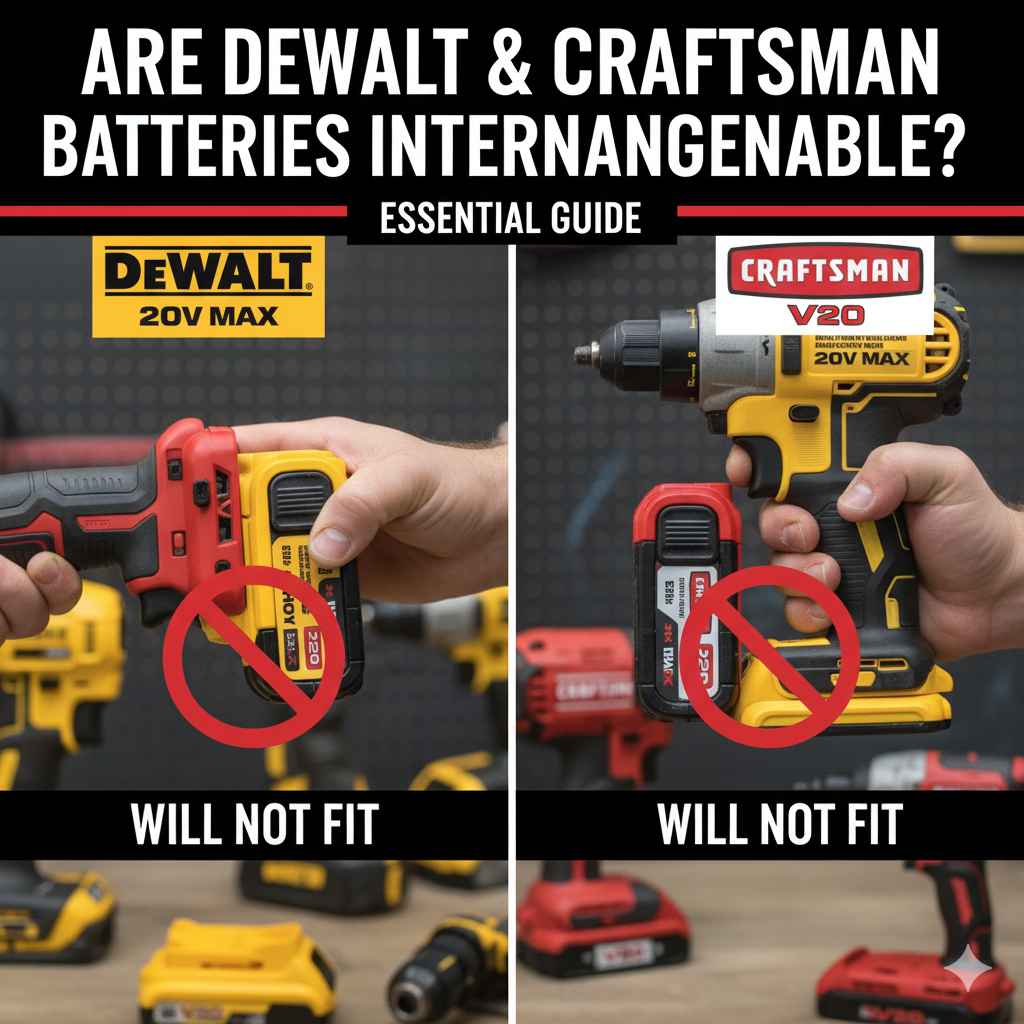Dewalt vs. Craftsman Batteries