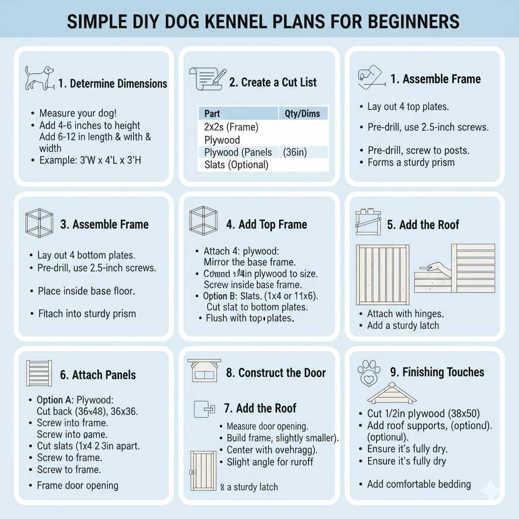 Simple DIY Dog Kennel Plans for Beginners