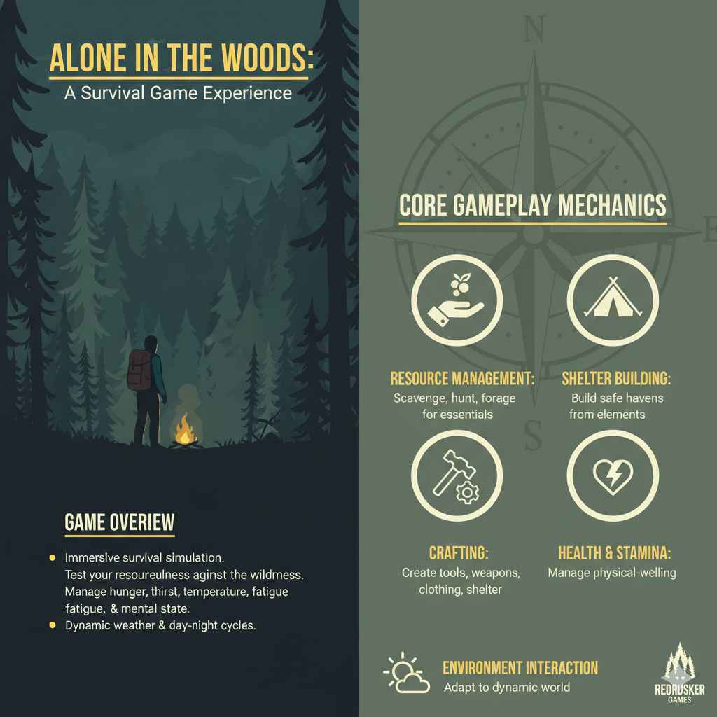 Understanding "Alone In The Woods" By Redrusker