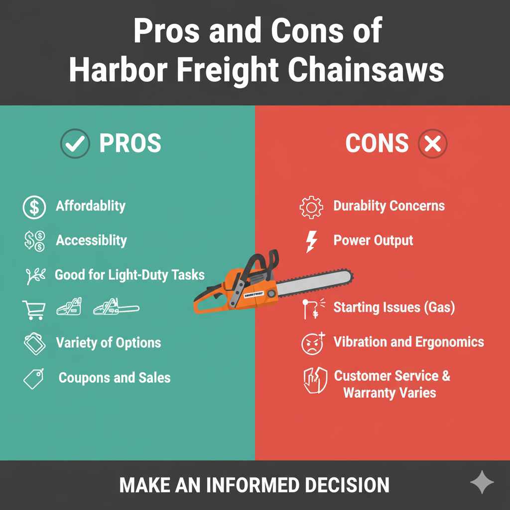 Pros and Cons of Harbor Freight Chainsaws