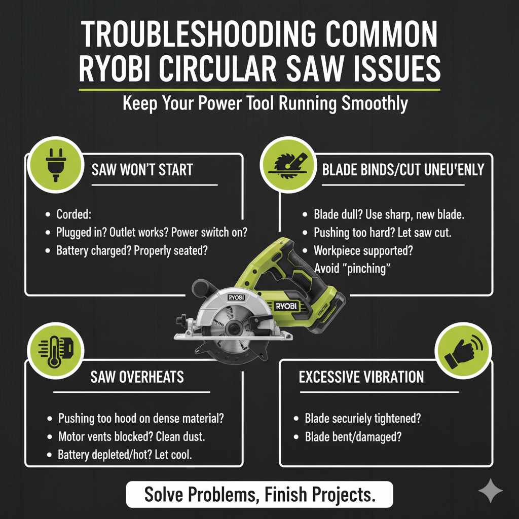Troubleshooting Common Ryobi Circular Saw Issues