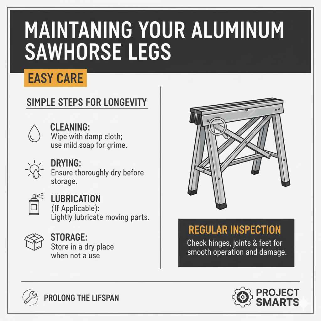 Maintaining Your Aluminum Sawhorse Legs