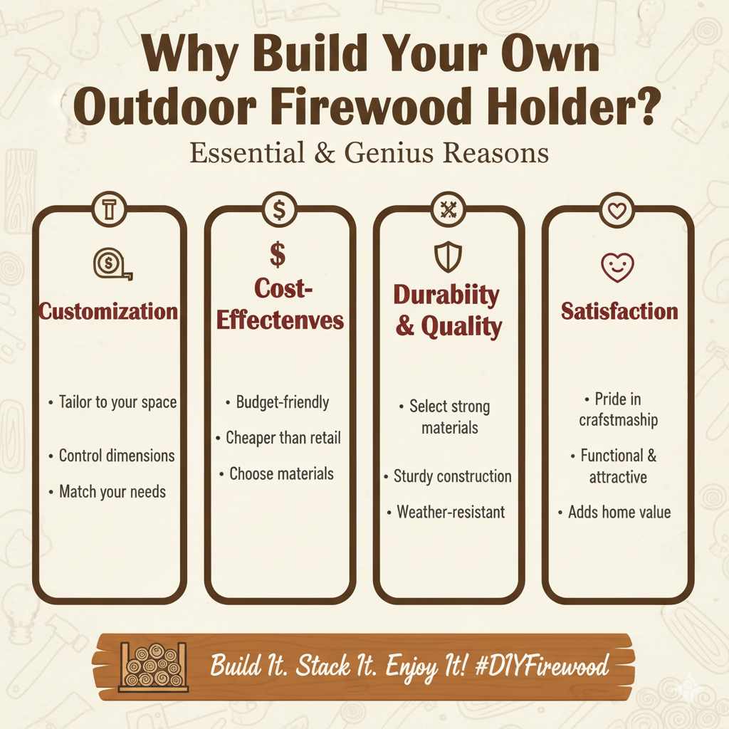 Why Build Your Own Outdoor Firewood Holder
