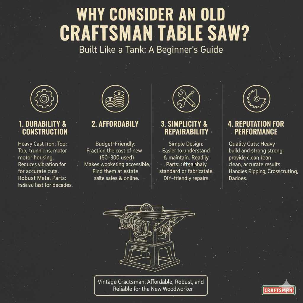 Why Consider an Old Craftsman Table Saw