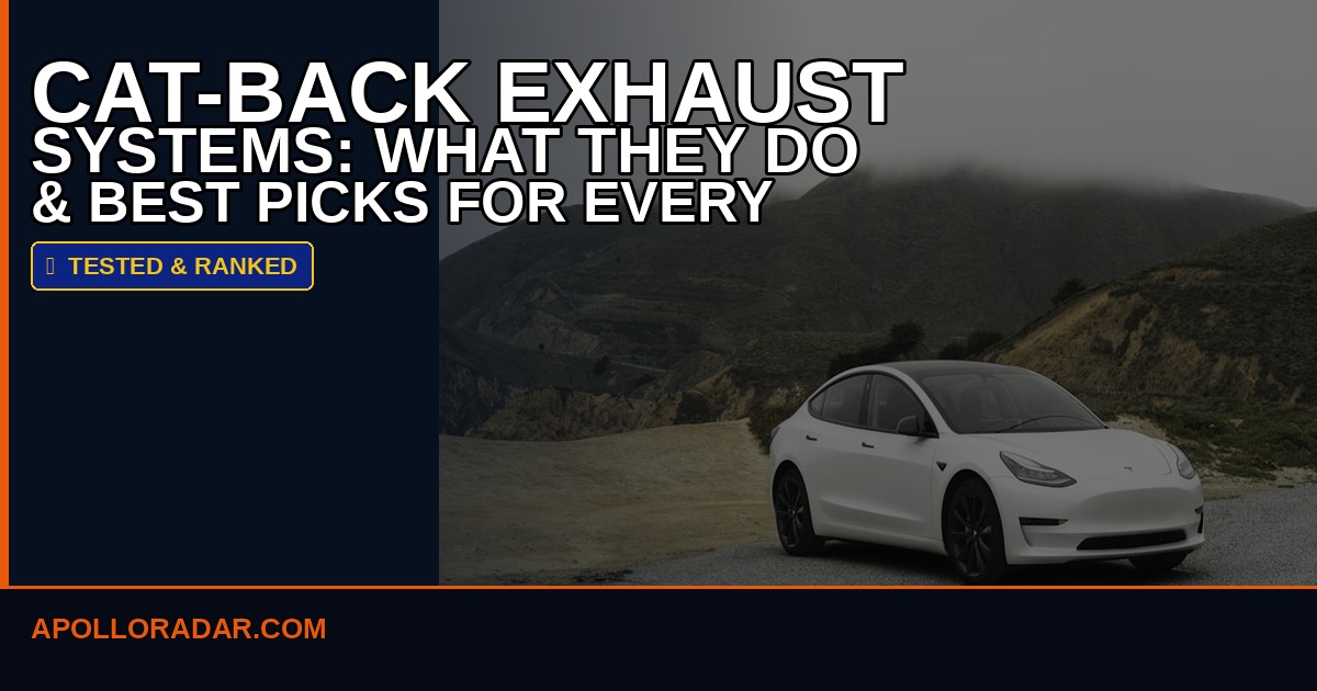 Cat-Back Exhaust Systems in 2026: What They Do, What They Cost, and the Best Picks